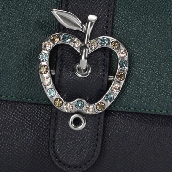 COACH Gemma Crossbody In Colorblock With Apple Buckle Forest Midnight Navy color - Picture 15 of 16